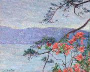 Lilla Cabot Perry Suruga Bay, Azaleas, oil painting artist